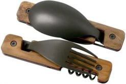 Akinod Multifunctional Cutlery 13H25 Olive Wood Titanium, Outdoor Cutlery -Victorinox || Böker || DMT Sales AIA02T00001 03 akinod