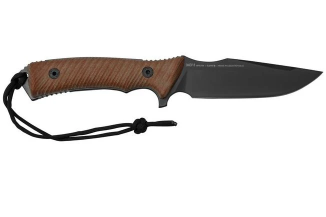 ANV Knives M311 SPELTER DLC Elmax, Coyote Micarta Handle, Black Kydex Sheath, Survival Knife 4 ANV Knives M311 SPELTER DLC Elmax, Coyote Micarta Handle, Black Kydex Sheath, Survival Knife - Image 2