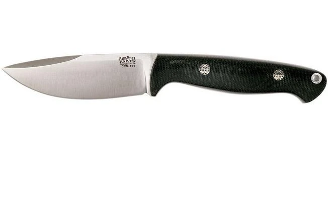 Bark River North Country EDC CPM 154, Black Canvas Micarta, Mosaic Pins 3 Bark River North Country EDC CPM 154, Black Canvas Micarta, Mosaic Pins