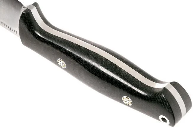 Bark River North Country EDC CPM 154, Black Canvas Micarta, Mosaic Pins 6 Bark River North Country EDC CPM 154, Black Canvas Micarta, Mosaic Pins - Image 4