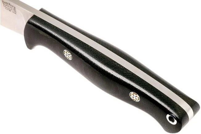 Bark River North Country EDC CPM 154, Black Canvas Micarta, Mosaic Pins 7 Bark River North Country EDC CPM 154, Black Canvas Micarta, Mosaic Pins - Image 5