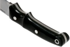 Bark River Guardless Drop Point Hunter CPM 154 Black Canvas Micarta Hunting Knife -Victorinox || Böker || DMT Sales BRK02 142BKRC 04 bark river knives