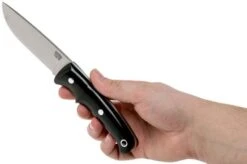 Bark River Guardless Drop Point Hunter CPM 154 Black Canvas Micarta Hunting Knife -Victorinox || Böker || DMT Sales BRK02 142BKRC 06 bark river knives