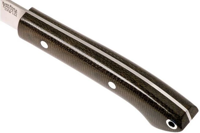 Bark River Bird & Trout CPM154, Green Canvas Micarta 7 Bark River Bird & Trout CPM154, Green Canvas Micarta - Image 5