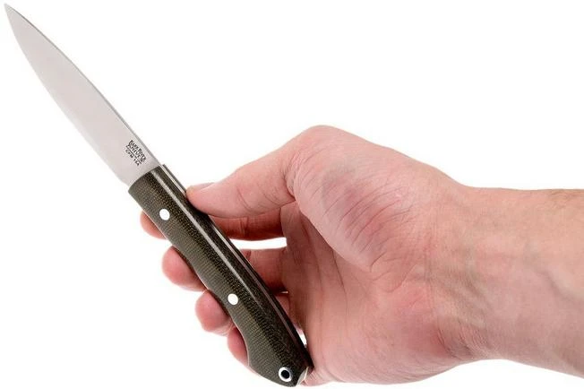 Bark River Bird & Trout CPM154, Green Canvas Micarta 8 Bark River Bird & Trout CPM154, Green Canvas Micarta - Image 6