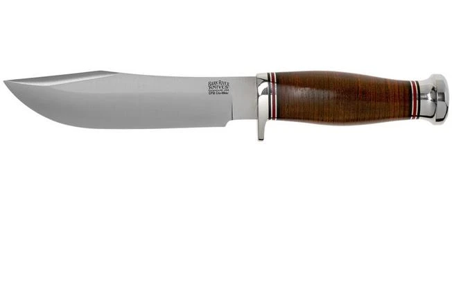Bark River Special Hunting Knife CPM Cru-Wear, Aged Stacked Leather Hunting Knife 3 Bark River Special Hunting Knife CPM Cru-Wear, Aged Stacked Leather Hunting Knife
