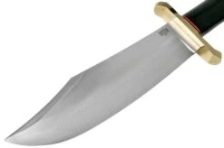 Bark River V-44 Bowie A2 Black Canvas Micarta, Brass Double Quillion, Bowie-knife -Victorinox || Böker || DMT Sales BRK08 231BKC BDQ 03 bark river knives