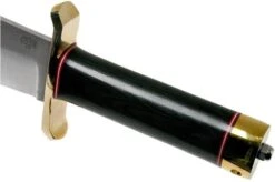 Bark River V-44 Bowie A2 Black Canvas Micarta, Brass Double Quillion, Bowie-knife -Victorinox || Böker || DMT Sales BRK08 231BKC BDQ 05 bark river knives