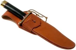 Bark River V-44 Bowie A2 Black Canvas Micarta, Brass Double Quillion, Bowie-knife -Victorinox || Böker || DMT Sales BRK08 231BKC BDQ 06 bark river knives