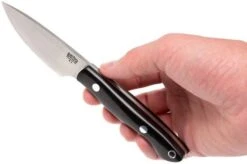 Bark River Kalahari Bushman A2, Black Canvas Micarta, Brown Sheath -Victorinox || Böker || DMT Sales BRK12 116BRKC 06 bark river brk12 116brkc 06