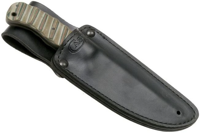 Case Winkler Skinner 43171 Kevin Holland, Sculpted Multi-Camo G10, Leather Sheath Hunting Knife 8 Case Winkler Skinner 43171 Kevin Holland, Sculpted Multi-Camo G10, Leather Sheath Hunting Knife - Image 6