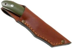 Casström Safari Olive G10 Hunting Knife 10607 Leather Sheath, Alan Wood Design -Victorinox || Böker || DMT Sales CM10607 06 casstrom