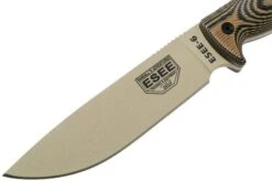 ESEE Model 6 Desert Tan Blade 3D Coyote-Black G10 Survival Knife 6PDT-005 Black Sheath + Clip Plate -Victorinox || Böker || DMT Sales EE 6PDT 005 03 esee knives