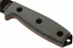 ESEE Model 3 Black Blade, Grey Handle 3P-KO Survival Knife Without Sheath -Victorinox || Böker || DMT Sales EE ESEE 3P KO 03 esee knives model 3 grijs ee esee 3p ko d3