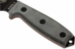 ESEE Model 3 Black Blade, Grey Handle 3P-MB-B With Sheath + Clip And MOLLE-back -Victorinox || Böker || DMT Sales EE ESEE 3P MB B 03 esee knives model 3 ee esee 3p mb b d3