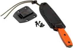 ESEE Model 4 OD Blade, Orange Handle 4P-OD With Sheath + Clip -Victorinox || Böker || DMT Sales EE ESEE 4P OD 07 esee knives ee esee 4p od 07