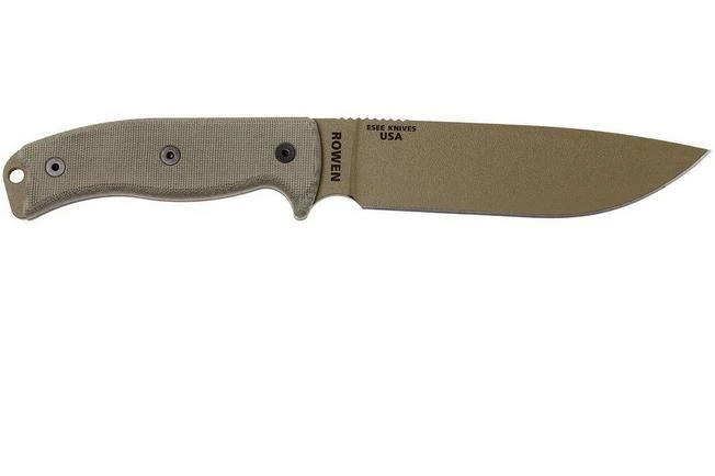 ESEE Model 6 Desert Tan Blade 6P-DE Survival Knife With Black Sheath + Belt Clip 4 ESEE Model 6 Desert Tan Blade 6P-DE Survival Knife With Black Sheath + Belt Clip - Image 2