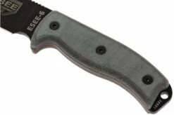 ESEE Model 6 Black Blade, Grey Handle 6P-KO Survival Knife Without Sheath -Victorinox || Böker || DMT Sales EE ESEE 6P KO 03 esee knives model 6 ee esee 6p ko d3
