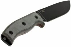 ESEE Model 6 Black Blade, Grey Handle 6P-KO Survival Knife Without Sheath -Victorinox || Böker || DMT Sales EE ESEE 6P KO 06 esee knives model 6 ee esee 6p ko d6