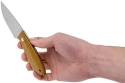 Brisa Bobtail 80 Mustard Micarta Handle, 12C27, Leather Sheath 9952 -Victorinox || Böker || DMT Sales ENZ 9952 06 enzo knives