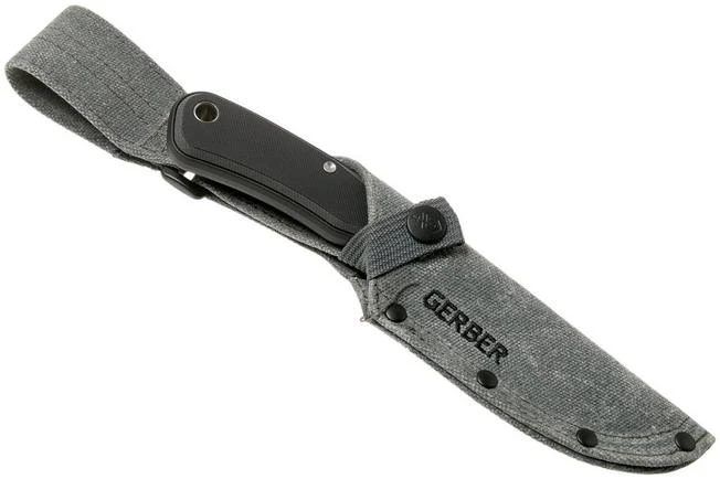 Gerber Downwind Fixed Drop Point 30-001817 Black G10, Outdoor Knife 8 Gerber Downwind Fixed Drop Point 30-001817 Black G10, Outdoor Knife - Image 6