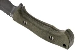 Rick Hinderer Ranch Bowie Green Canvas Micarta, DLC Stonewashed, Bowie Knife -Victorinox || Böker || DMT Sales HRK TRB DLC GM 04 rick hinderer knives