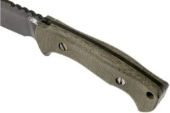 Rick Hinderer Ranch Bowie Green Canvas Micarta, DLC Stonewashed, Bowie Knife -Victorinox || Böker || DMT Sales HRK TRB DLC GM 05 rick hinderer knives