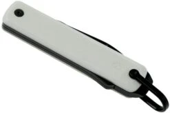 The James Brand Ellis, White G10 + Black Pocket Knife -Victorinox || Böker || DMT Sales JAKELLG10W 04 the james brand