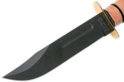 KA-BAR USMC Presentation Grade Knife 1215 Fixed Knife Leather Sheath -Victorinox || Böker || DMT Sales KA1215 03 ka bar