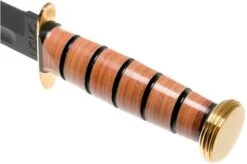 KA-BAR USMC Presentation Grade Knife 1215 Fixed Knife Leather Sheath -Victorinox || Böker || DMT Sales KA1215 04 ka bar