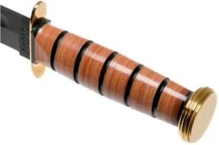 KA-BAR USMC Presentation Grade Knife 1215 Fixed Knife Leather Sheath -Victorinox || Böker || DMT Sales KA1215 05 ka bar