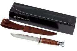 KA-BAR Marine Hunter 1235 Leather Handle, Leather Sheath -Victorinox || Böker || DMT Sales KA1235 08 ka bar ka1235 08