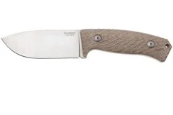 LionSteel M3 M3-CVN Natural Canvas Micarta Fixed Knife
