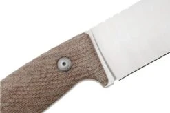 LionSteel M3 M3-CVN Natural Canvas Micarta Fixed Knife -Victorinox || Böker || DMT Sales LI M3 CVN 05 lionsteel