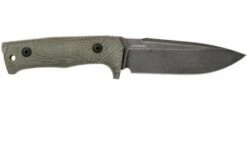 LionSteel T5B-CVG Green Canvas Micarta Black Fixed Knife -Victorinox || Böker || DMT Sales LI T5B CVG 02 lionsteel