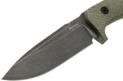 LionSteel T5B-CVG Green Canvas Micarta Black Fixed Knife -Victorinox || Böker || DMT Sales LI T5B CVG 03 lionsteel