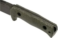 LionSteel T5B-CVG Green Canvas Micarta Black Fixed Knife -Victorinox || Böker || DMT Sales LI T5B CVG 05 lionsteel