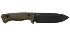 Lionsteel T6 Old Black, Green Canvas Micarta T6B-CVG Fixed Knife -Victorinox || Böker || DMT Sales LI T6B CVG 02 lionsteel