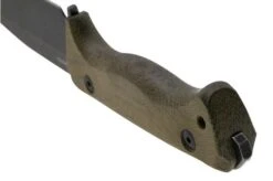 Lionsteel T6 Old Black, Green Canvas Micarta T6B-CVG Fixed Knife -Victorinox || Böker || DMT Sales LI T6B CVG 04 lionsteel