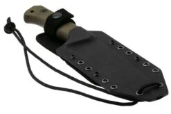 Lionsteel T6 Old Black, Green Canvas Micarta T6B-CVG Fixed Knife -Victorinox || Böker || DMT Sales LI T6B CVG 06 lionsteel