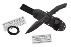 Pohl Force Tactical Nine Black 5015 Survival Knife, Dietmar Pohl Design -Victorinox || Böker || DMT Sales PF5015 04 pohlforce
