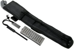 Schrade Frontier 7" Fixed Blade SCHF52M Micarta, 1095 Carbon Steel, Fixed Knife With Sharpening Stone & Firesteel -Victorinox || Böker || DMT Sales SCHF52M 08 schrade