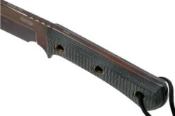 TRC Knives Apocalypse, Elmax Apocalypse Finish, Black Canvas Micarta, Survival Knife -Victorinox || Böker || DMT Sales TI AP AP MICBK 05 trc knives