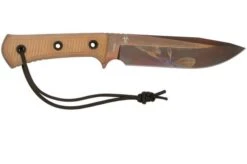 TRC Knives Apocalypse, Elmax Apocalypse Finish 2022 Biohazard Edition, Natural Canvas Micarta, Survival Knife -Victorinox || Böker || DMT Sales TI AP NM APO 02 trc knives