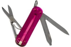 Victorinox Classic ‘The Gift’, I Love You, Translucent Pink 0.6233.T855 Swiss Pocket Knife -Victorinox || Böker || DMT Sales VT0 6223 T855 02 victorinox