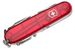 Victorinox CyberTool With 29 Functions, Transparent Red -Victorinox || Böker || DMT Sales VT1 7605 T 06 victorinox 7605 cyber tool 29 d6