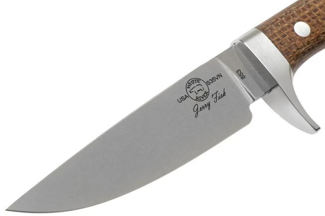 White River Knives Sendero Classic Hunting Knife Natural Burlap Micarta, Jerry Fisk Design 5 White River Knives Sendero Classic Hunting Knife Natural Burlap Micarta, Jerry Fisk Design - Image 3
