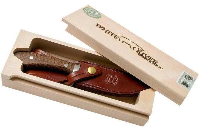White River Knives Sendero Classic Hunting Knife Natural Burlap Micarta, Jerry Fisk Design 10 White River Knives Sendero Classic Hunting Knife Natural Burlap Micarta, Jerry Fisk Design - Image 8